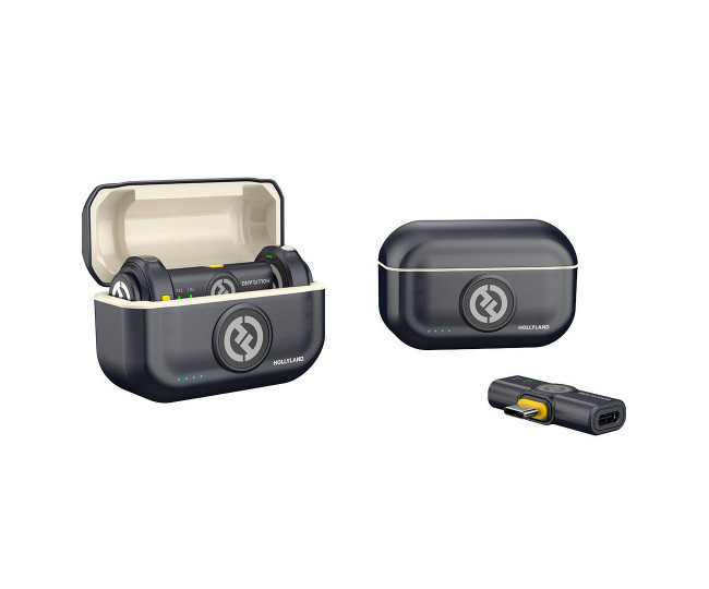 Мікрофонна радіосистема Hollyland Lark M2 Duo with USB-C Plug (black)